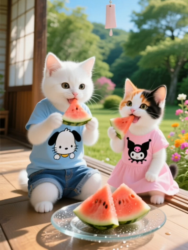 Childhood Part 4: Fun Midsummer Memories of My Brothers, Sisters, and Cats #ai #foodies #cooking #cat #eat #kitten #kitty #goviral #fyp #meow_mischief 