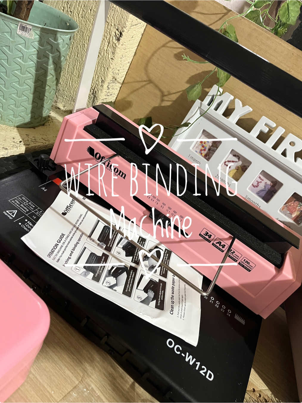 OFFICOM 6in1 A4 Wire & Spiral Binding Dual-Purpose Machine W12D with Binder Covers & Rings #tiktok #creatorsearchinsights #bindingmachine #business #student #schools #sidehustle 