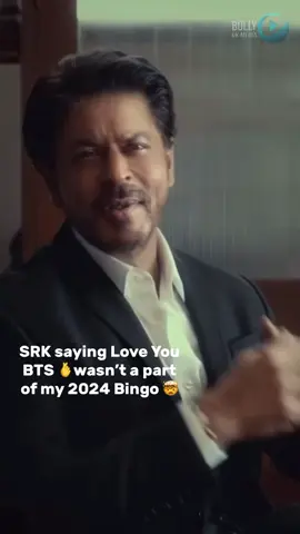 Shah Rukh Khan says ‘love you BTS🫰💜#shahrukhkhan #btsarmy #kingkhan 