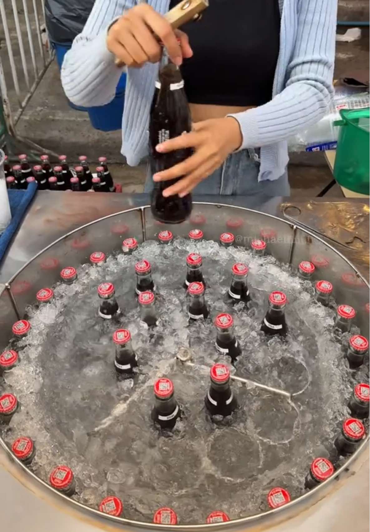 frozen Coke in Thailand ❄️🥃 📍 Suan Luang Square 171 ซ. จุฬาลงกรณ์ 16 Wang Mai, Pathum Wan, Bangkok 10330, Thailand