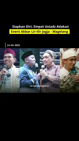 Catat lokasi-lokasinya, mari ajak keluarga mengambil hikmah di Lir-Ilir. Jumat, 15 Agustus 2025 11.45 – 13.00 → Jum’atan di Masjid Jamasba, Bantul 20.00 – 22.00 → Masjid Jogokariyan Sabtu, 16 Agustus 2025 05.00 – 06.30 → Masjid Diponegoro, Komplek Balaikota Jogja 07.00-08.00 → Opening Lir-Ilir Fest di JEC 16.00 – 17.30 → Joglo Ngawen Dairy Farm, Muntilan Magelang Ahad, 17 Agustus 2025 08.00 – 10.00 → Pesantren Masyarakat Merapi Merbabu, Magelang 20.00 – 22.00 → Jogja Expo Center Senin, 18 Agustus 2025 05.00 – 07.00 → Masjid Al Ma’ruf, Perumahan Jatimas, Jalan Wates