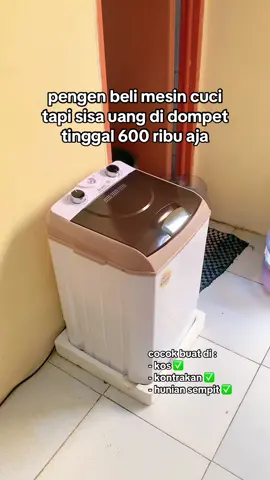 Mesin cuci mini portable muat 4,5 kg , cocok buat anak kos, pasutri baru, pasutri yang masih ngontrak atau keterbatasan lahan😍 #mesincucimini #mesincuciportable #mesincucimurah #mesincuciminimalis #arashi 