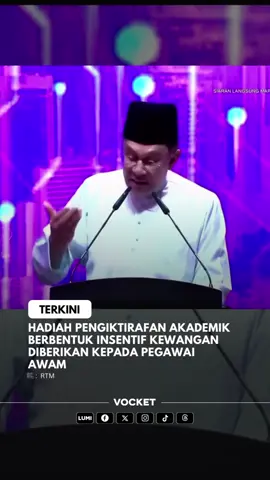 Kerajaan setuju beri Hadiah Pengiktirafan Akademik berbentuk insentif kewangan kepada pegawai awam.
