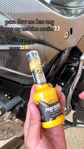 At Sinubukan ko pa nga🫢 #nanomoly #nanomolyoil #motorcycleoil 