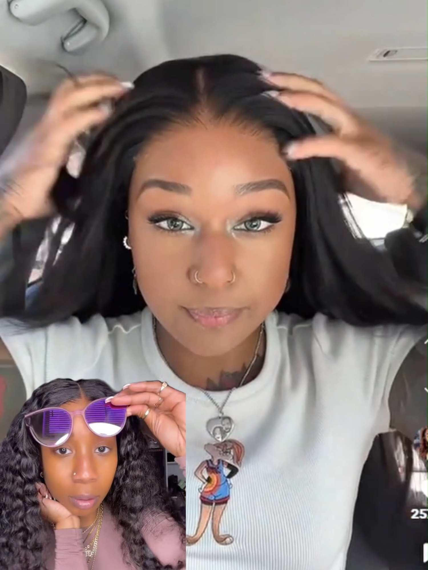 The quality.... i was shocked!!!!😍😍#outdoorfun #summervibes #tiktokviral #viralvideo #beginnerfriendly #backtoschool #wigtok #summerhair #gluelesswig #outdoor