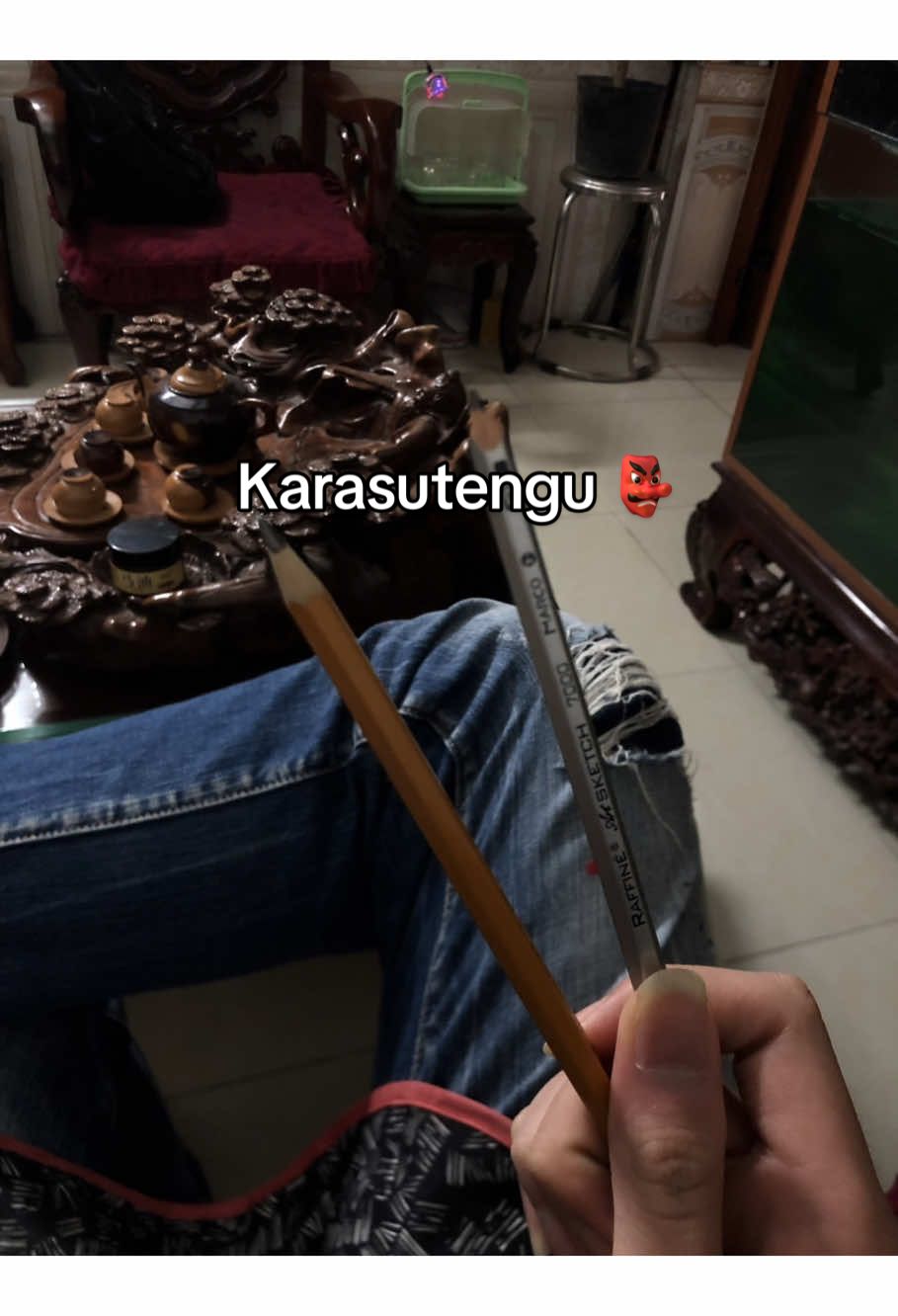Karasatengu👺🤫 #xh #xuhuong #tattoo #tranh #tengu 