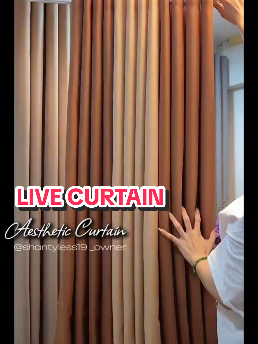 Brown ligthmocha set🍁🤎#livehighlights #tiktoklive #curtain #curtaindesign #curtaindesign 