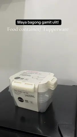 Magandang quality na tupperware and food storage na microwaveble na naka set pa na tig6 pcs kaya sulit #bagonggamitsabahay #tupperware #foodstorage 