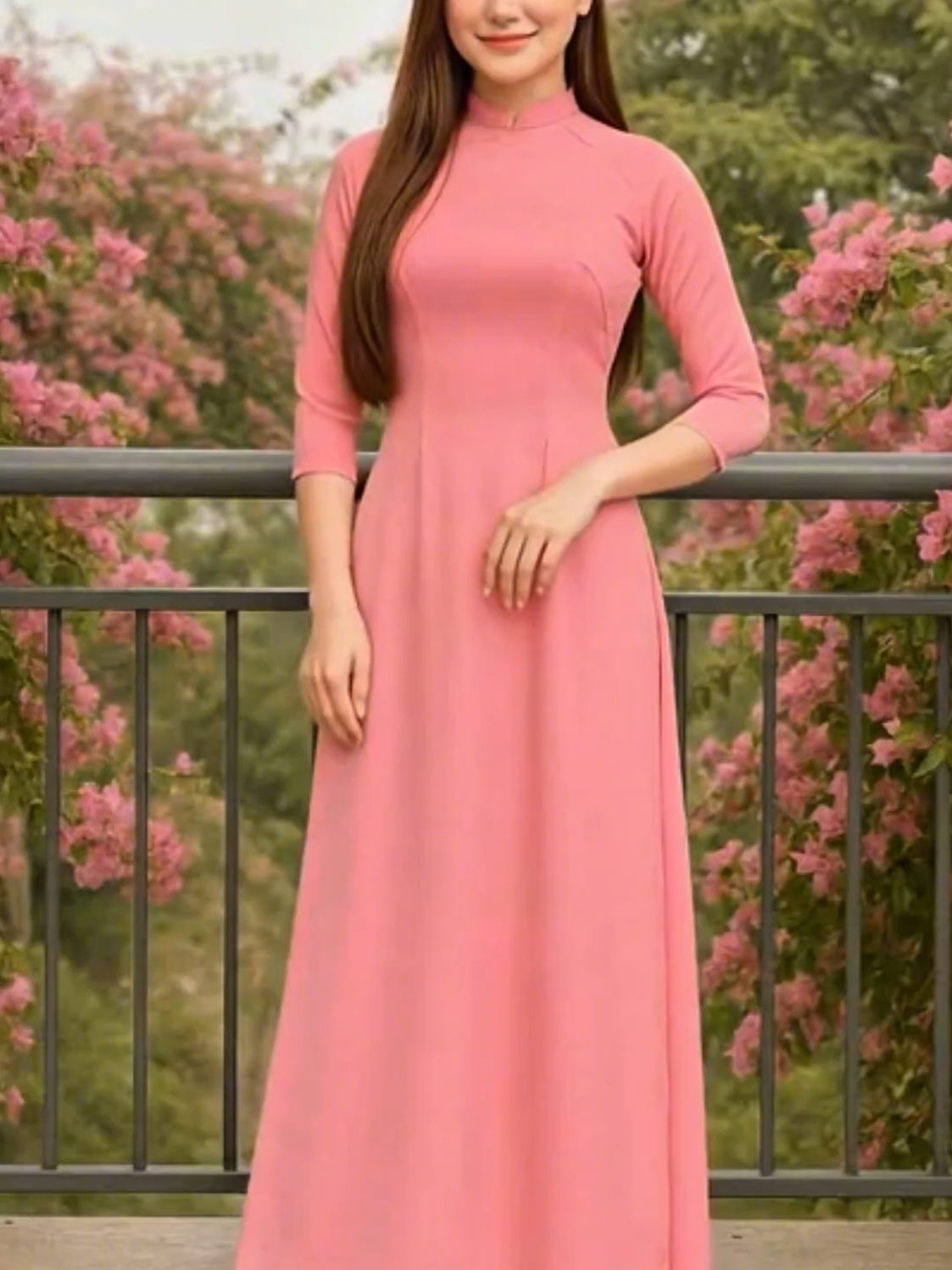 Bộ Áo Dài Trơn Lụa Tây Thi Cổ Truyền Thống Tay Lỡ Thanh Lịch #aodai #aodaitron #aodaidep #thoitrangnu #aodaididay 