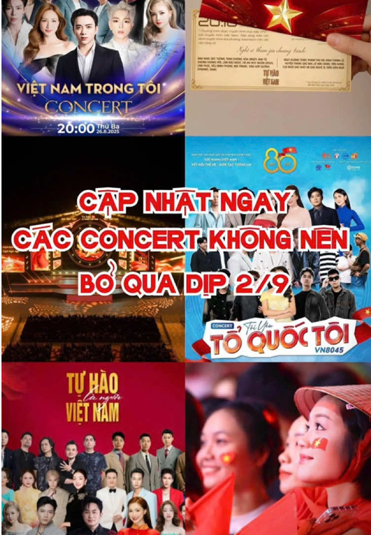 Cập nhật ngay các concert quốc gia không nên bỏ qua dịp 2/9 #bandolela #quockhanh #2thang9 #vietnam #vietnamtoiyeu 