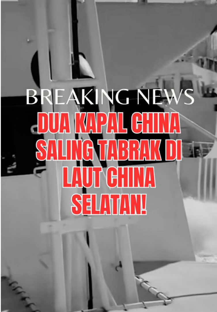 Lagi ngejar musuh, eh malah tabrakan sendiri 😅🇨🇳🚢 #china #lautchinaselatan #geopolitik #fyp #beritaviral 