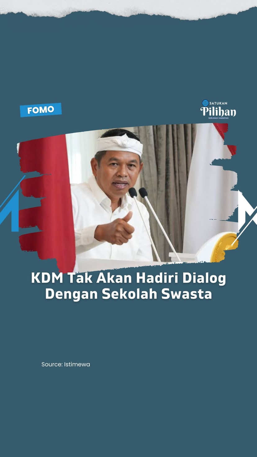 Digugat sekolah swasta, Gubernur Jabar Kang Dedi Mulyadi tak akan hadiri proses dialog dengan pihak penggugat. #sekola #dedimulyadi71 #infojabar #pendidikan #berita 