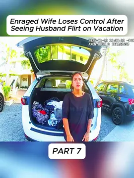 Enraged Wife Loses Control After Seeing Husband Flirt on Vacation - PART 7 #usa #fyp #cops #police 