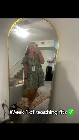 First week of school fits! #teacherfit #backtoschool #crocfriday #middleschool 