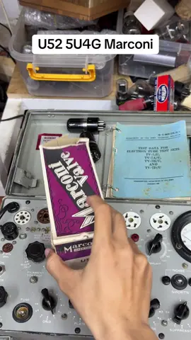 U52 5U4G Marconi tem khiên, đã rất lâu rồi mới gặp lại một quả tình trạng mới tinh thế này     #amplibongden #dendientu #vacumtube #hifiaudio #tubeamp 