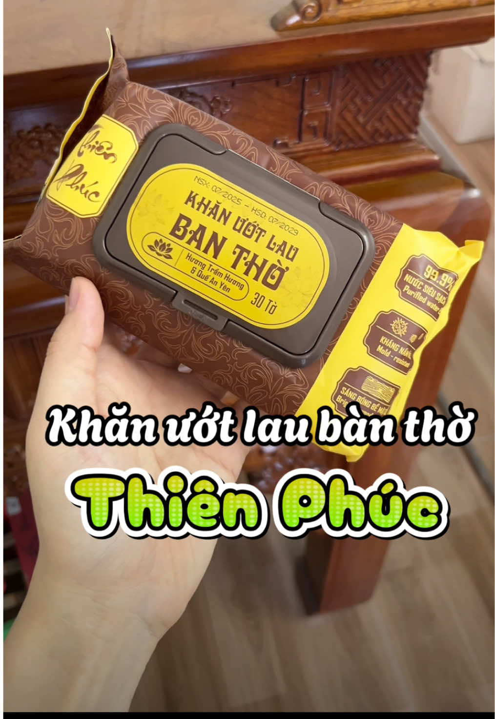 Combo 5 gói khăn ướt lau ban thờ #review #khanuotlaubantho #khanuot #donbantho #bantho 