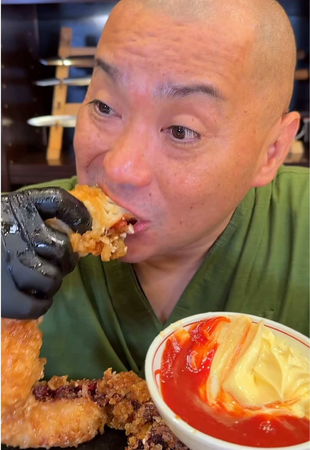 Whole Octopus Leg Deep Fry Challenge🐙 #octopus #food