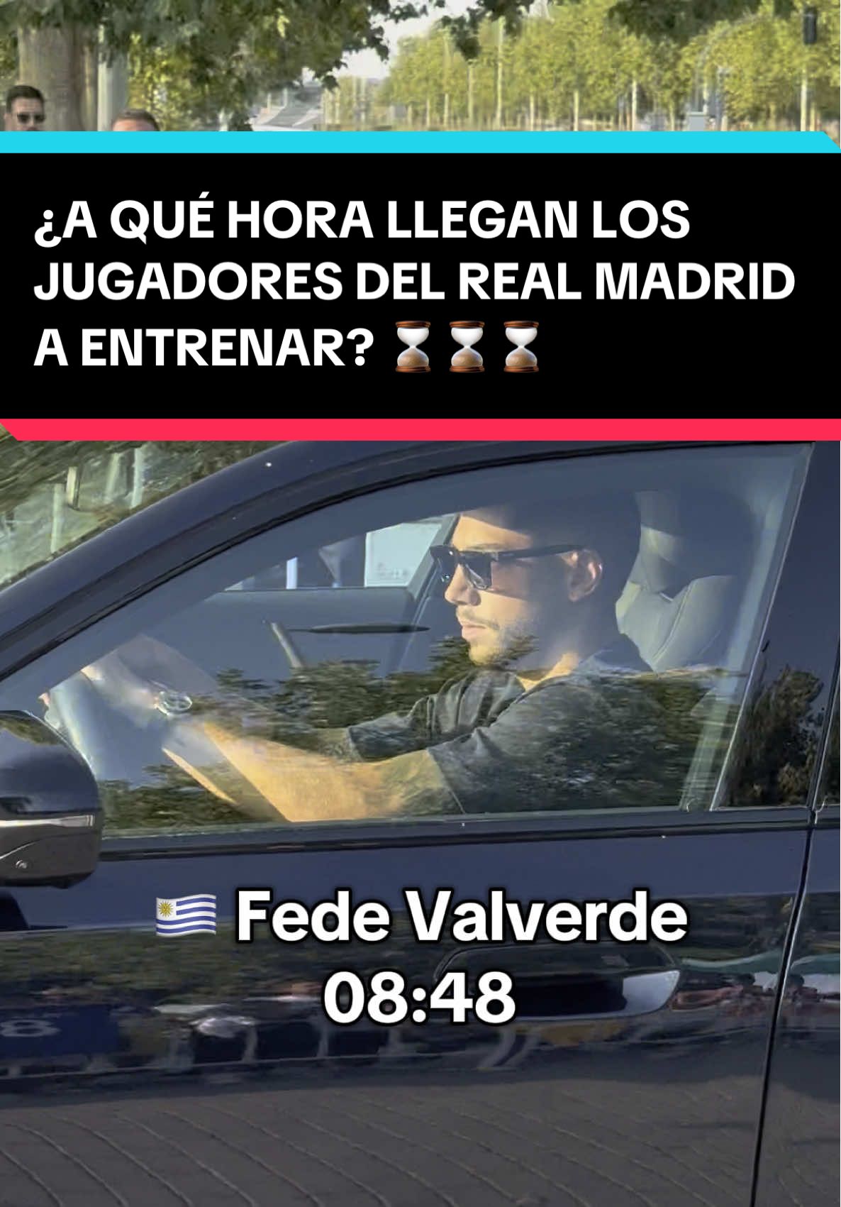 ⌚️⚪️| ¿A qué hora llegan los jugadores del REAL MADRID a entrenar? #realmadridfc #players #halamadrid #fyp #viraltiktok