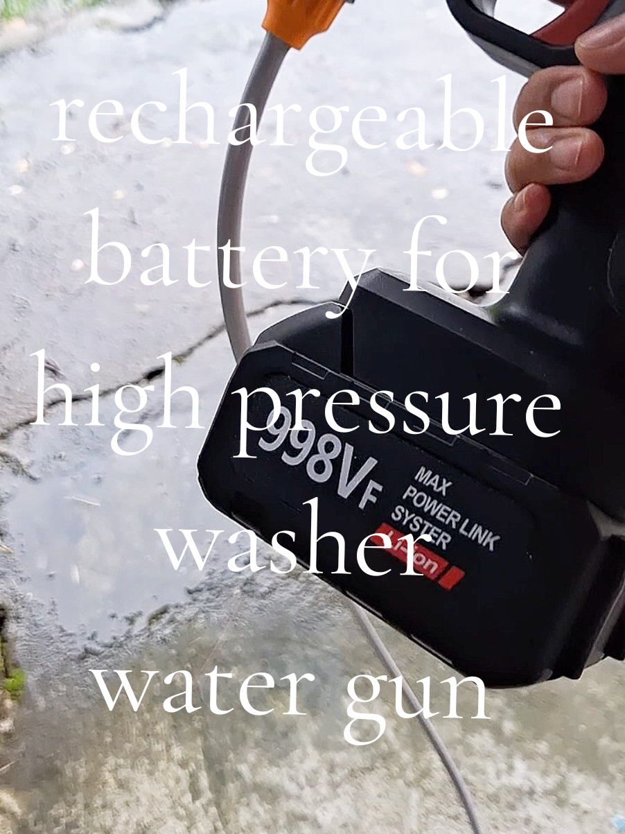 rechargeable battery for portable washer water gun. #battery #rechargeablebattery #portablebattery #batterypressurewasher #fyp 
