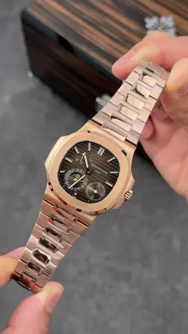 Pp 5712. 40mm bản vàng hồng mặt số chocolate lên tay cực đẹp  #luxurywatch #watches #hakhauwatch #hakhauluxury #dongho 