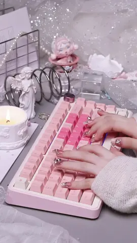 ✨🎀 Ready to stand out?  YUNZII B75 Pro keyboard brings a variety of dynamic RGB lighting effects 🌈with south-facing LEDs 💡, plus a responsive knob 🎚 Typing is more than functional—it’s an experience you can program 🎨 #yunzii #yunziikeyboard #yunziiB75pro #keyboards #keeb #cutecore #cute #wirelesskeyboard #girlysetup #cutesetup #pink #cozysetup #pinkdesk #pinktok #pinkoffice #desksetup #pinkgirly