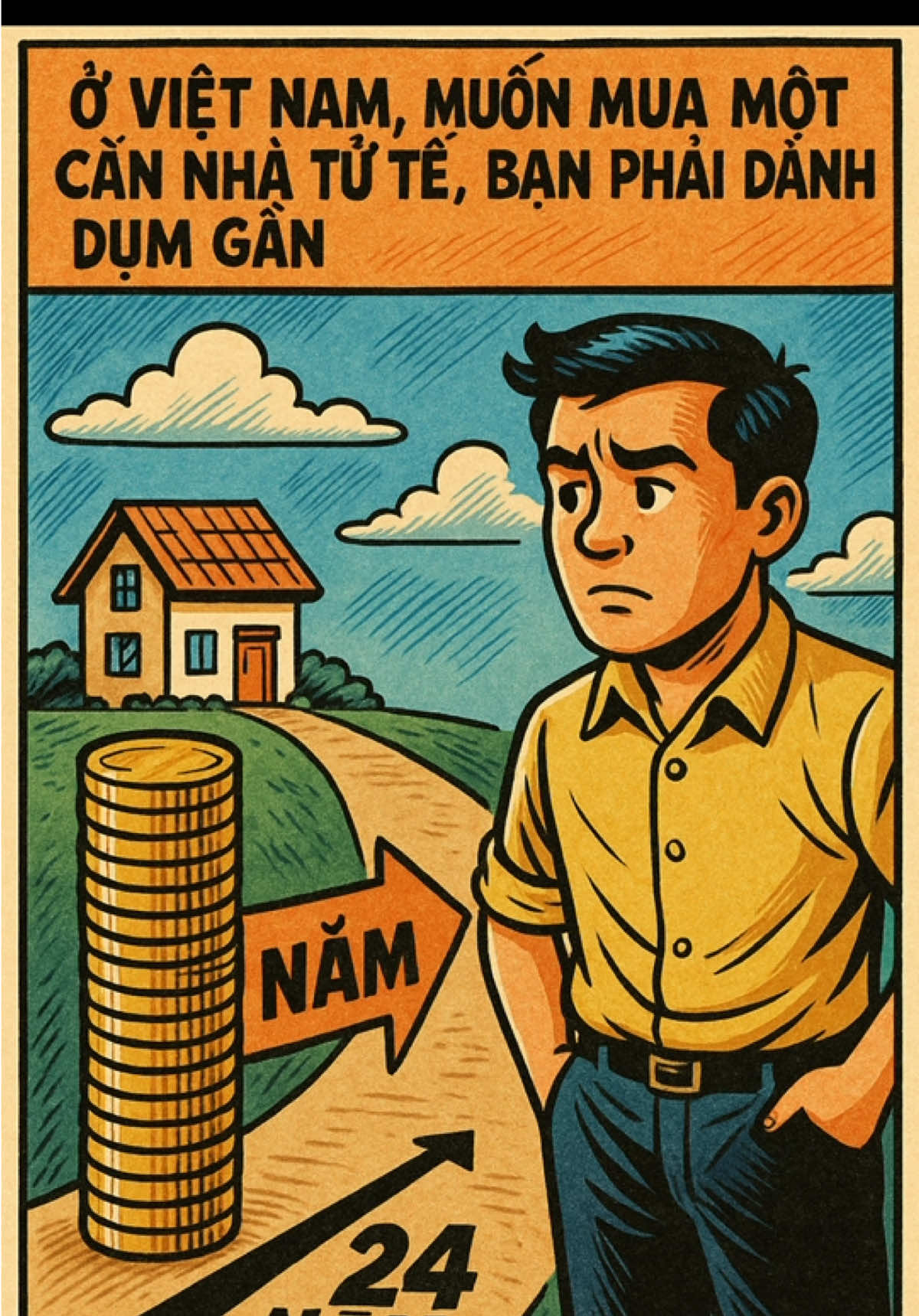 Hiện nay ở Việt Nam bạn phải dành dụm 24 năm gần như không tiêu xài gì. Vậy bạn nghĩ sao về tình trạng bất động sản ở Việt Nam giá khá cao so với bất động sản của các nước khác trên thế giới là cơ hội hay là hiểm hoạ. Hãy để lại bình luận cho tôi biết suy nghĩ của bạn. Follow kênh Tèo Biết Tuốt lần sau mình tiếp tục kể cho bạn nghe những câu chuyện về kinh tế - xã hội.#batdongsan #nhadat #xuhuongtiktok #viral #ilovetiktok 