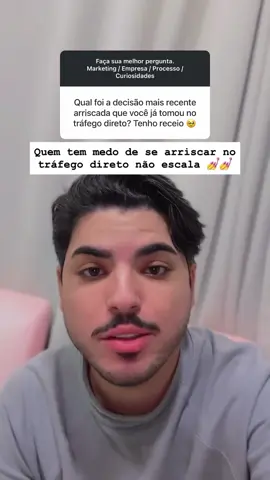 Quem tem medo de tráfego direto 💅#marketing #Mkt #infoproduto #digital #escala 