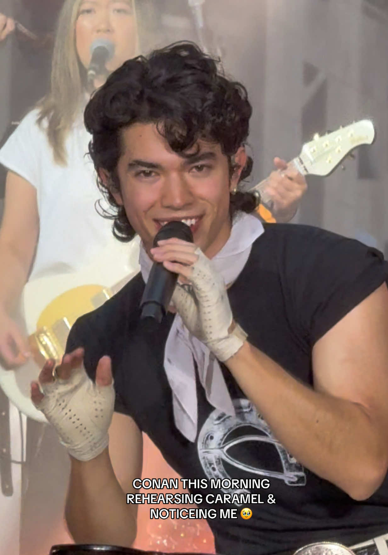 I’m crashing out rn wtf #conangray #todayshow #wishbone #caramel #rehearsals @conangray @coneworld @TODAY Show 