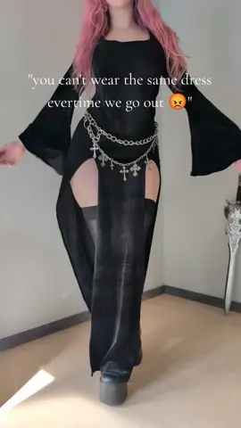 So obsessed with @STIT ⭒ ༺♰༻ ⭒ dresses 😩🖤 #gothfashion #gothdress #outfitinspo #alt #subculture 