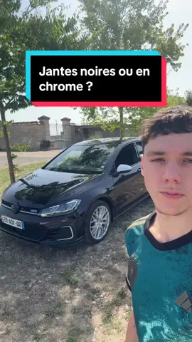 Est ce que je passe les jantes de ma golf 7 GTE en noir ? #voiture #golfgti #pourtoi #viral #vw 