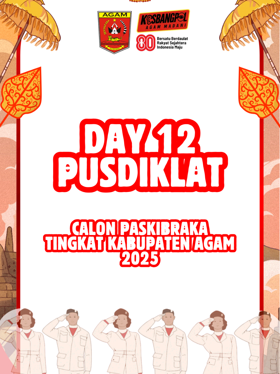 Langkah tegap, semangat membara!  Dua hari lagi menuju upacara besar. Para calon Paskibraka Kabupaten Agam 2025 terus berproses dalam pelatihan intensif. Dedikasi, kerja keras, dan disiplin menjadi bekal utama mereka untuk mengibarkan Sang Saka Merah Putih. ​Mari kita berikan dukungan penuh untuk mereka! Semoga sukses, Paskibraka Agam! #CaPasKaAgam2025 #semangatpancasila #salampancasila #80tahunindonesia #paskibraka