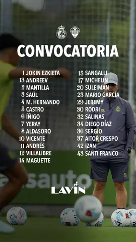 Convocatoria para el #RacingCastellón  #LALIGAHighlights | #LALIGAEASPORTS | #LALIGAHYPERMOTION