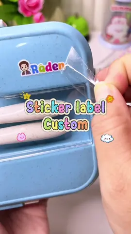 Stiker buat nempelin barang2 biar gak ilang atau ketuker, waterproof ga gampang ngelupas #stikerdtf #stikerlabel #stikernama #stikerwaterproof #modalkontendoang 