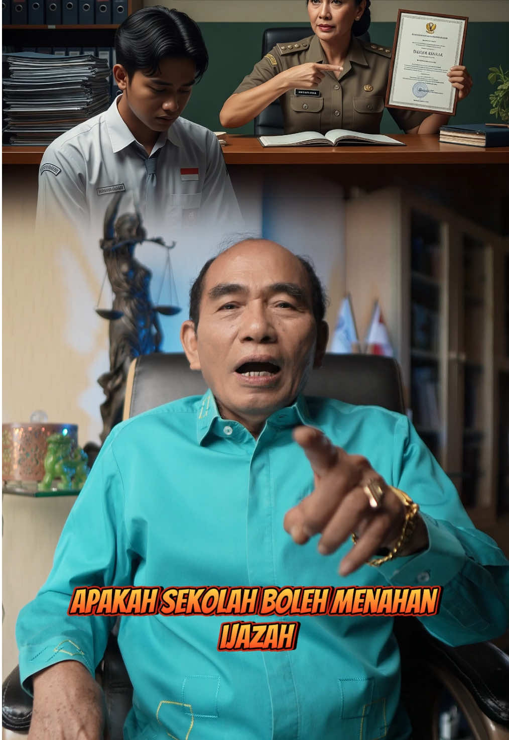 Tidak boleh siapapun itu ada yang menahan ijazah kalian, termasuk pihak sekolah ataupun guru di sekolah. #advokat #belajarhukum #advokatviral 