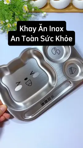 chiếc khay inox an toàn sức khỏe. Xinh yêu kích thích thị giác. Mẹ tạo nhiều bữa cơm ngon mắt hơn #andam #xuhuong #inox 