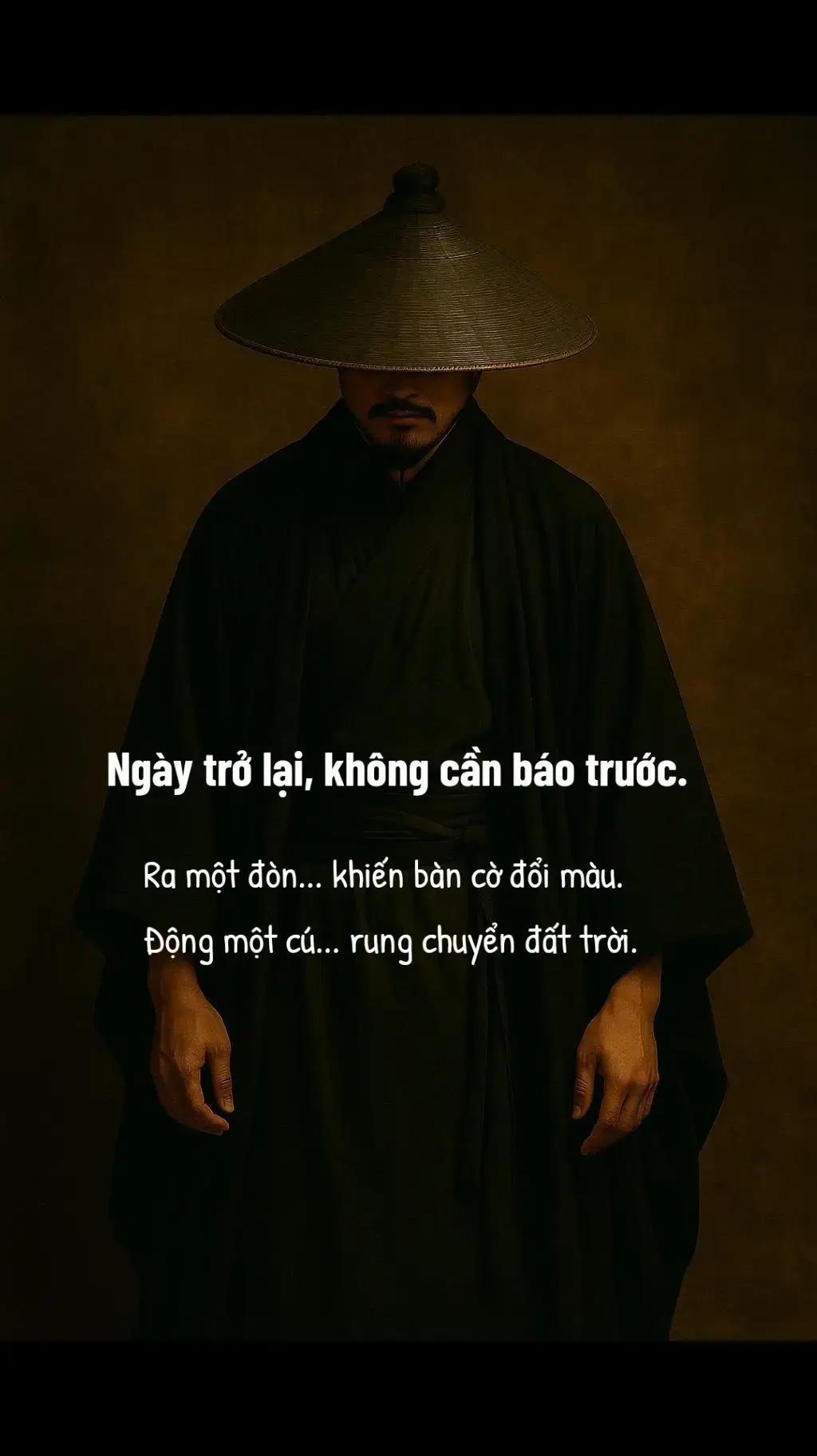 Thế gãy, thu tâm tàng khí. Mỗi bước đi đều phải là bước tính. Bị đánh bật khỏi bàn cờ, đừng vội tìm cách quay trở lại. lùi về, gom mảnh vụn, giấu đi mọi thứ. Thiên hạ quên tên, là lúc dễ nhất để luyện. Không ai còn để ý, là lúc thuận nhất để ẩn. không tranh khi miệng còn yếu,  không si khi tay còn trống. Giữ hơi thở đều, giữ mắt nhìn xa. Như hạt giống nằm yên trong đất mùa đông — không chết, chỉ chờ ấm lại. Như dòng nước ngầm len qua đá — không ồn, nhưng vẫn mài mòn được vách núi. Ngày trở lại, không báo trước. Bước một bước, khiến kẻ mạnh trở nên bối rối. Ra một đòn, khiến bàn cờ đổi màu. Phục thế, trước hết phải phục tâm. Dựng cơ, trước hết phải dựng lại khí. Khí chưa đủ — thế không vững. Tâm chưa tĩnh — người chẳng sâu. Thất thế để soi để ngộ. Cái mất là hình, cái còn là gốc. Gốc còn thì cây có thể xanh lại. Thời tới, gió ngược cũng thành gió nâng. Quỷ Cốc Tử: Thời chưa mở, chớ vọng động;  thời đã mở, chớ chậm chân. Kẻ thắng là kẻ nhìn thấy bóng của thời cơ trước khi nó có hình. Người biết ẩn là người nắm được mạch của thiên địa. Một tàn quân biết giữ im lặng, còn đáng sợ hơn vạn quân hò hét. Bởi thế dựng lại, không cần ồn ào. Chỉ cần một thời khắc — đúng và đủ — là xoay chuyển càn khôn. #goigio33 #kẻtừngtrải #gãy #âmmưu #dựnglạicơđồ 