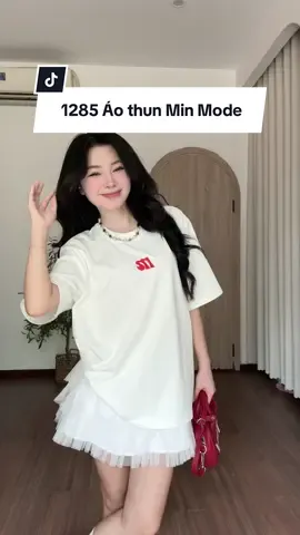 Áo thun thêu chữ boxy @Min mode #reviewquanao #goclamdep #aothun #aophong #basic 