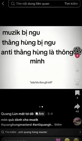....ko thích QH thì giữ trong lòng sao lại to6 ảnh chứ 🥺 Thà chửi muzik tụi tui chứ đừng chửi ảnh chứ ảnh xem đc vid đó rồi ảnh sẽ như thế nào?! Abe của muzik sẽ ko lạc quan trong cái thế giới âm nhạc đó nữa đâu mn đừng to6 abe của muzik đc ko...#quanghungmasterd 