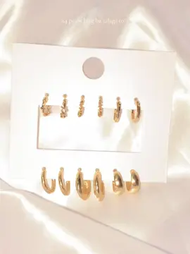 Elevate your style with 6 Pairs Minimalist C Shape Earrings Set💋❤️🙌🏻get yours now##earings##fashion##fyp##foryou