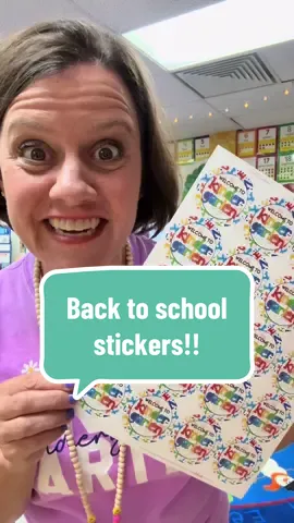 Kindergarteners love stickers for #backtoschool! #teachertips #kindergartenteacher  #tiktokteacher  