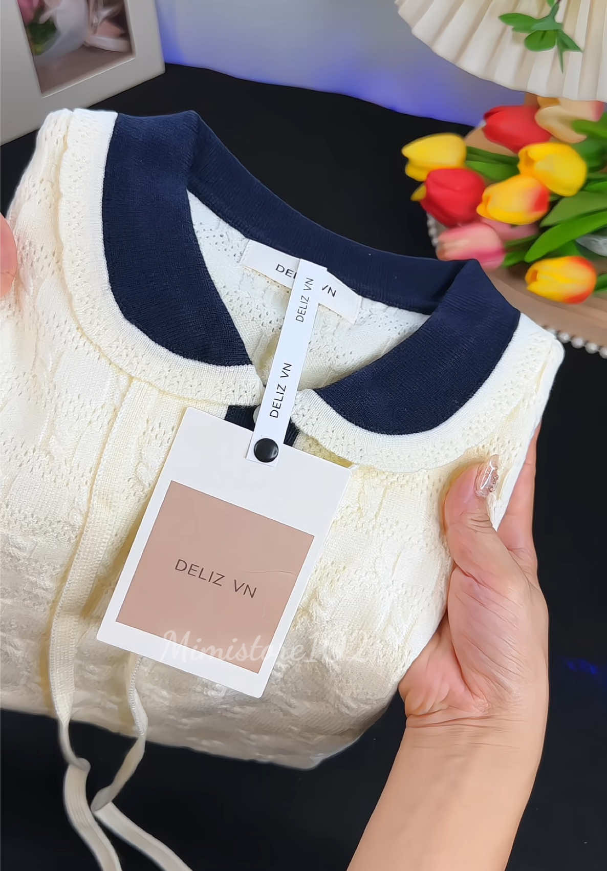 Áo len cổ sen thiết kế #aopololen #aolenmongterghi  #aolencosen #xuhuong #mimistore102 