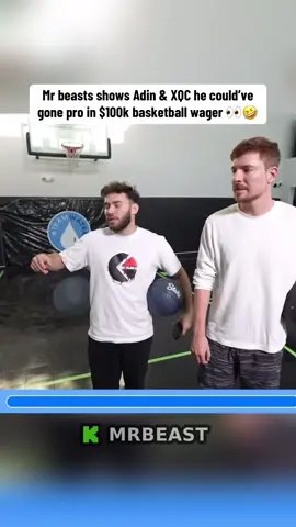 @MrBeast shows adin Ross & XQC he could’ve gone pro in $100k basketball wager #adinross #mrbeast6000 #xqc #basketball #fyp 