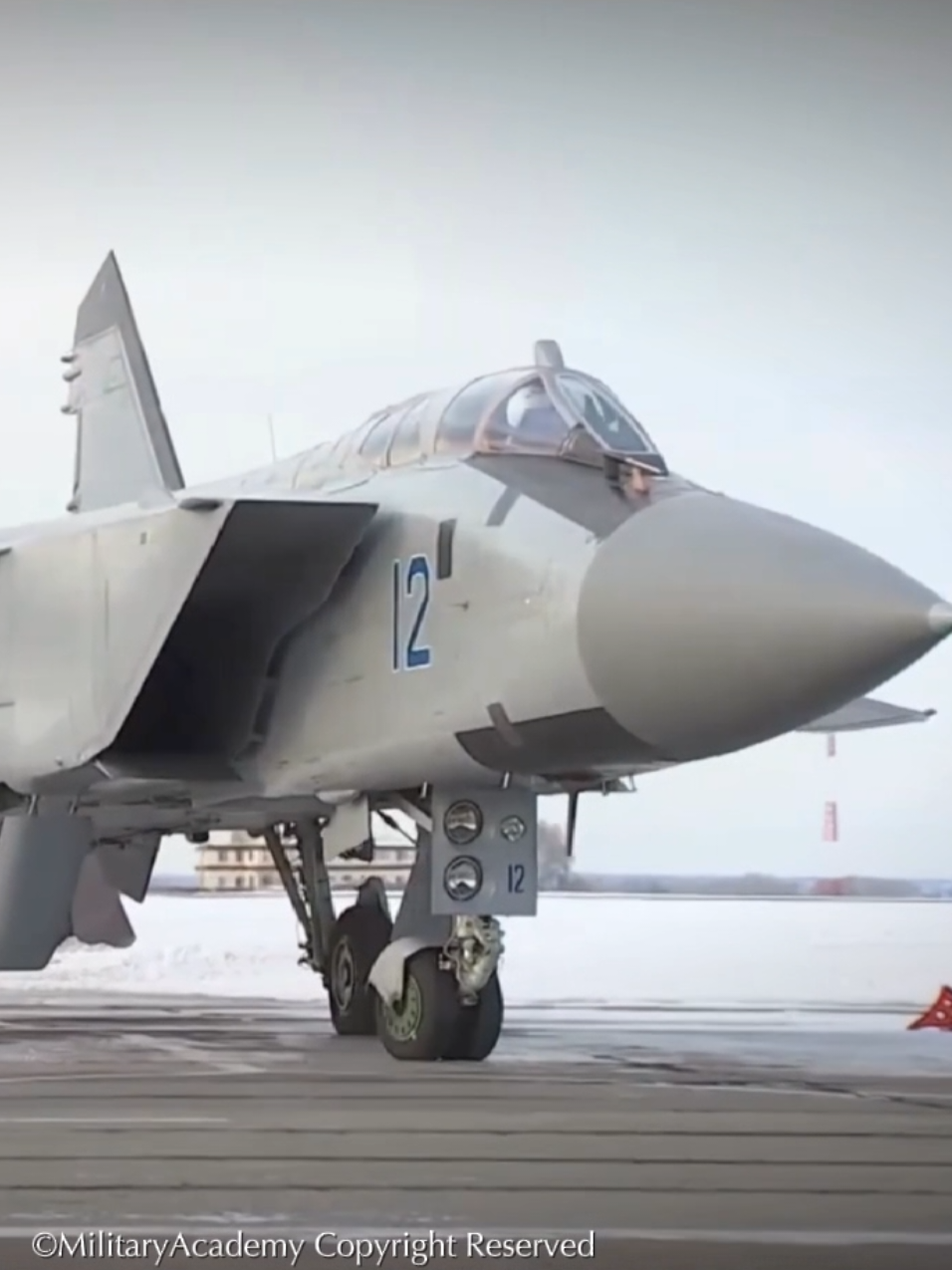 MiG-31 ‘Foxhound’  a Soviet-era high-speed interceptor designed to hunt bombers, reconnaissance aircraft, and cruise missiles at extreme altitudes. Entering service in 1981, this twin-engine jet can reach over Mach 2.8 (~2,974 km/h) and operate at altitudes above 20 km. Its Zaslon phased-array radar was the first of its kind in a fighter jet, capable of tracking multiple targets over 200 km away. Despite being over 40 years old, upgrades like the MiG-31BM keep it relevant, allowing it to carry modern long-range missiles such as the R-37M and even the Kinzhal hypersonic missile.