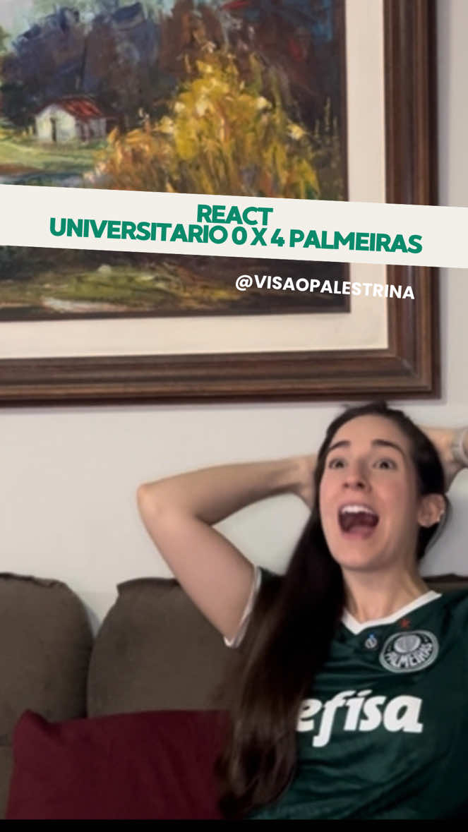 REACT UNIVERSITARIO 0 X 4 PALMEIRAS #palmeiras #tiktokesportes #libertadores #react #fyp 