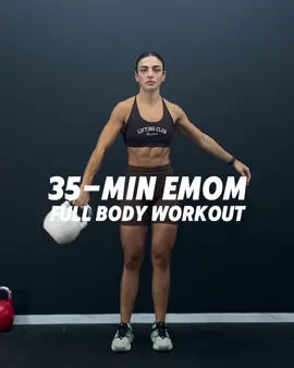 35-Minute Kettlebell EMOM 🔥 Full-body strength + cardio in one. Do the reps at the start of each minute, rest with the time you have left. Workout: 1️⃣ 16 Around the World 2️⃣ 12 Goblet Thrusters 3️⃣ 12 Alternating Halos 4️⃣ 12 Swing High Pull (left) 5️⃣ 12 Swing High Pull (right) 6️⃣ 12 Atlas Swings 7️⃣ 16 Plank Side Drags ✅ Builds full-body strength ✅ Boosts conditioning ✅ Minimal equipment, max burn #kettlebellworkout #emomworkout #fullbodyworkout #strengthandconditioning #functionalfitness    