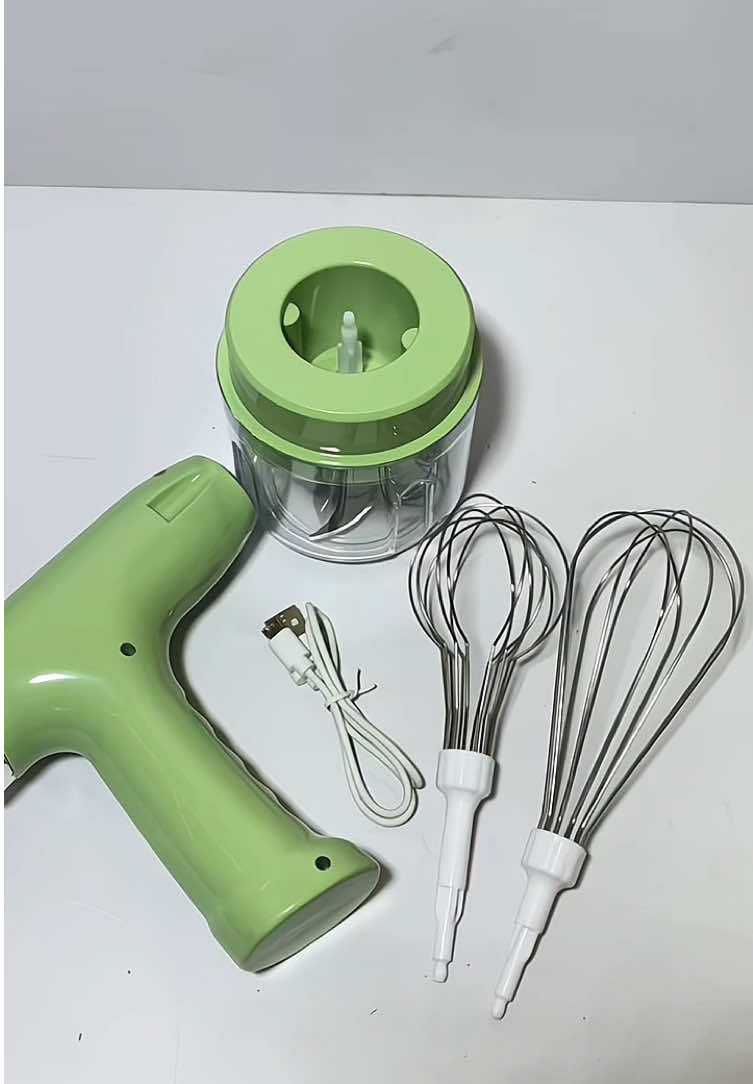 3 in 1 rechargeable Hand Mixer!!  #3in1handmixer #handmixer #portable #foodprocessor #fyp 