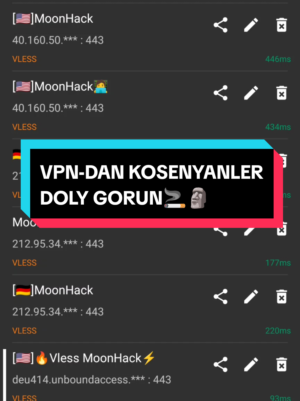 VPN GEREK BOLSA POD EDİN HERGUN TAZE VPN KOTLAR WE KODSYZ VPN LAR GOYYAN! #TURKMENİSTAN #asgabat  #lebap🧿mary🧿daşoguz🧿balkan🧿ahal  #ahal #dasoguz @TİKTOK SEWERS🔑 