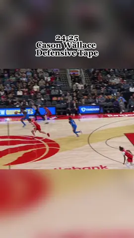 24-25 Cason Wallace Defensive Tape #NBA #basketball #casonwallace #okcthunder #oklahomacitythunder #thunder 
