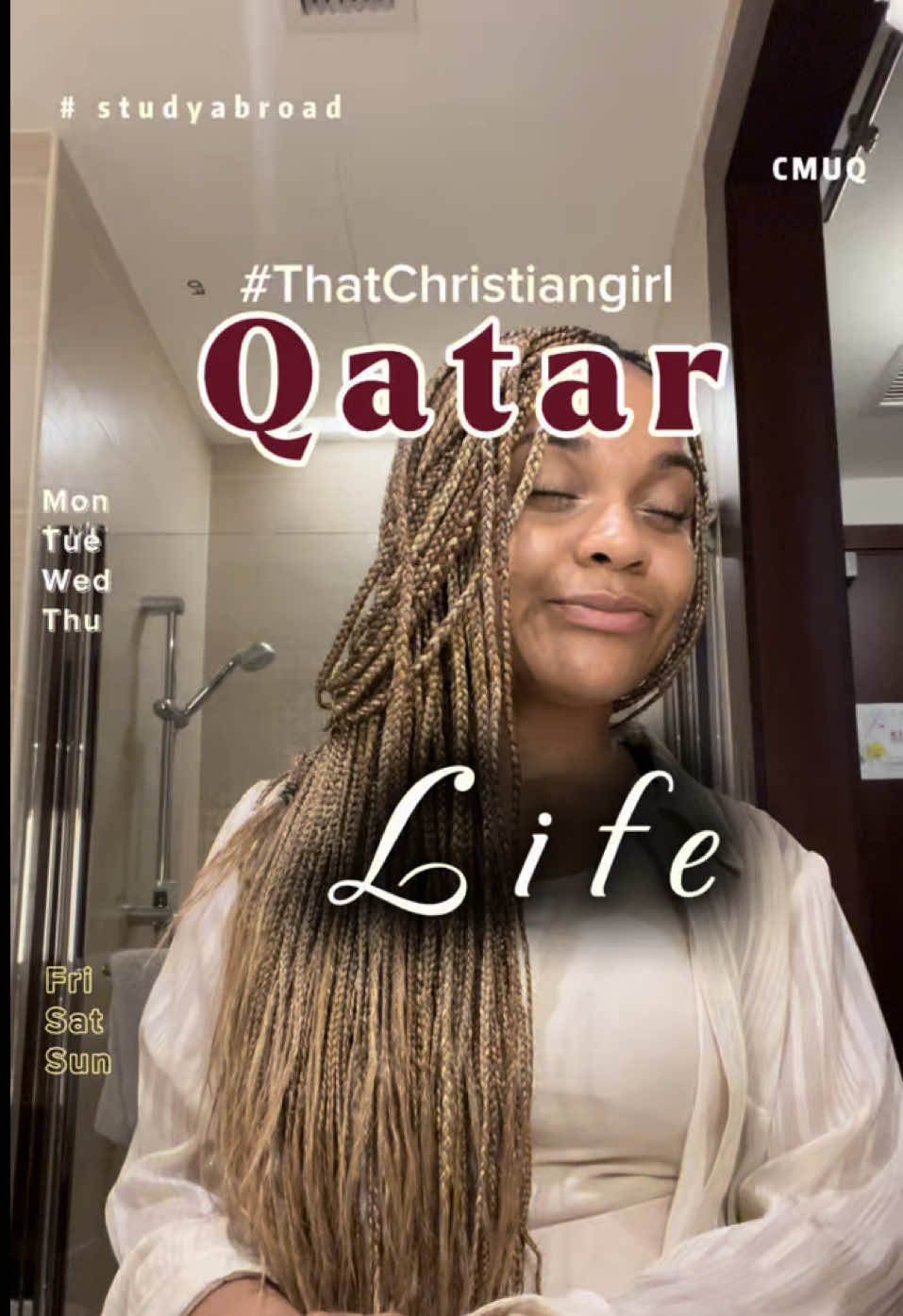 This jet lag is crazy—my mind’s in one country, my body’s in another 🇺🇸✈️🇶🇦 #qatar #studyabroad #jetlagged #ncat 