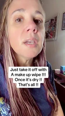 Yes, it does leave a white film after it dries ! Take a make up wipe and wipe it off, then do your skin care and make up the effect will still work on your face! 